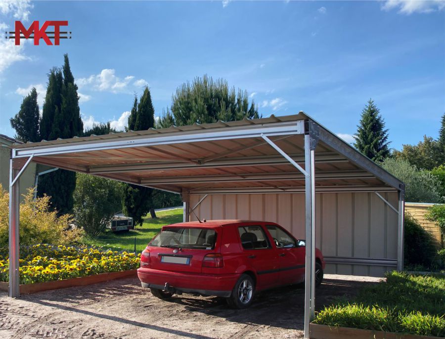 Garage bois et métal, carport aluminium et bois, abri camping car